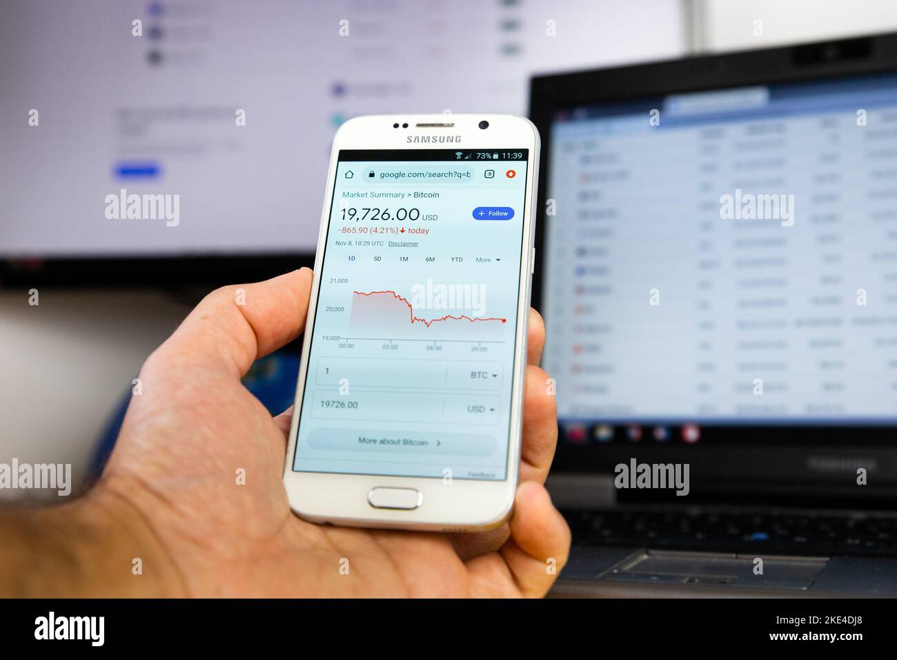 Cryptocurrency in 2022 price value prediction, forecast concept. Golden  crypto coins Bitcoin, Ethereum, Tether, Nano, Chainlink and other next to  the Stock Photo - Alamy