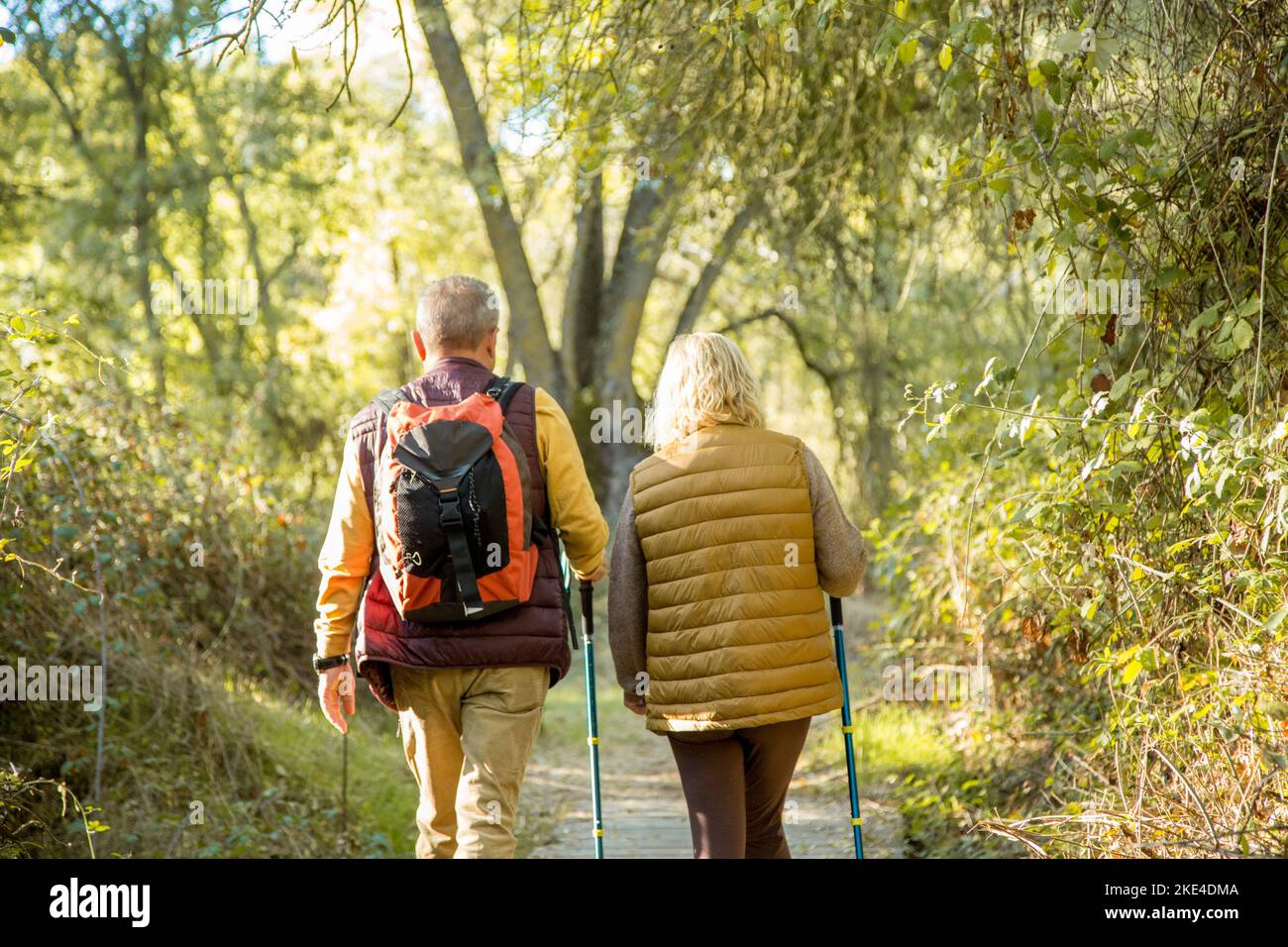 Back view anonymous couple walking hi-res stock photography and images ...