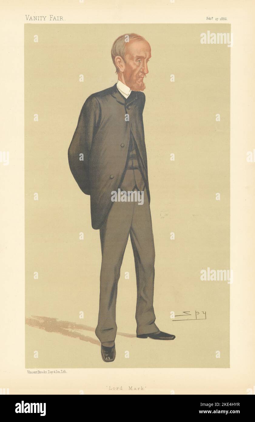 VANITY FAIR SPY CARTOON General Lord Mark Ralph George Kerr. Scotland 1886 Stock Photo