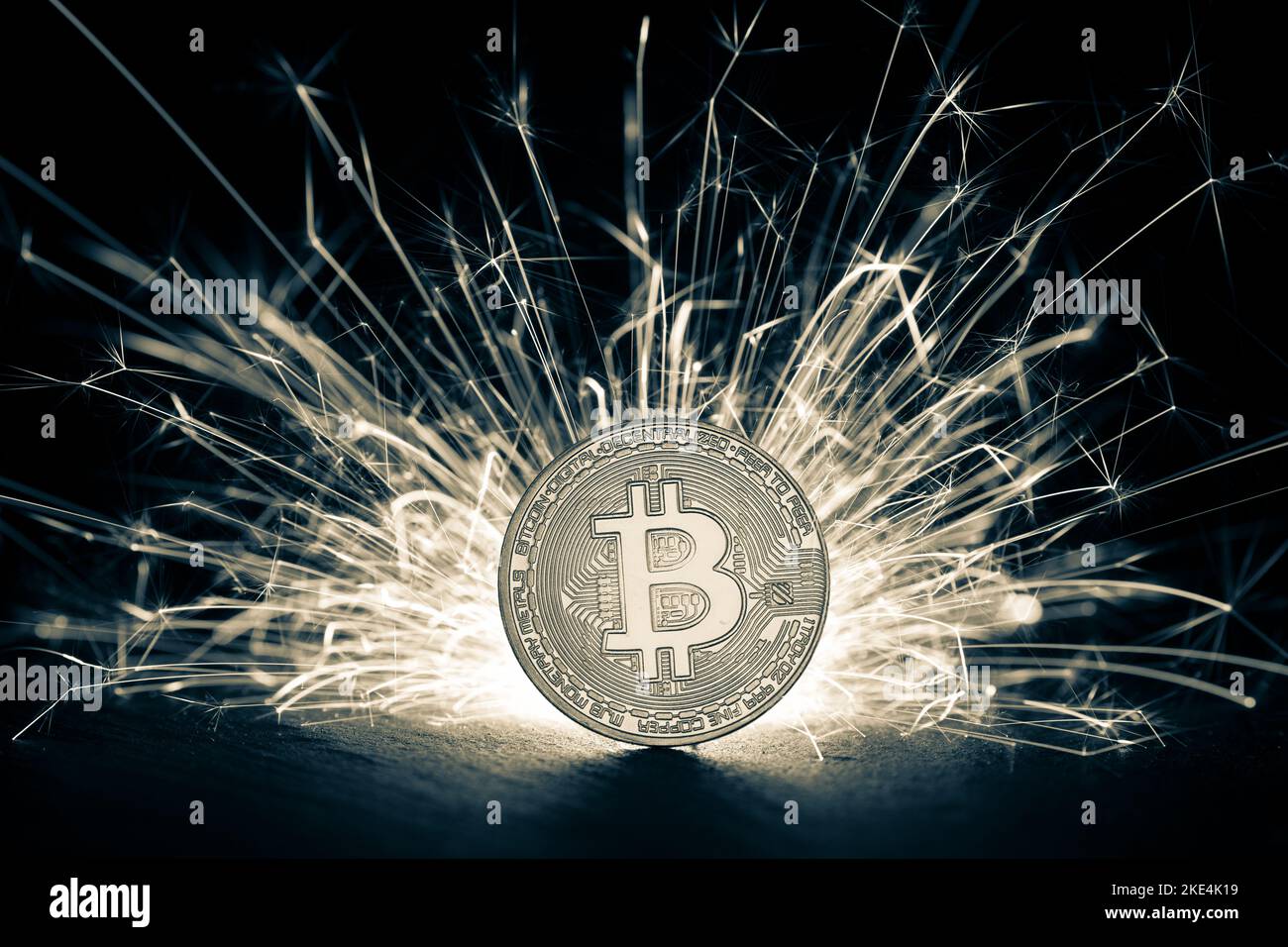 Bitcoins fire hi-res stock photography and images - Alamy