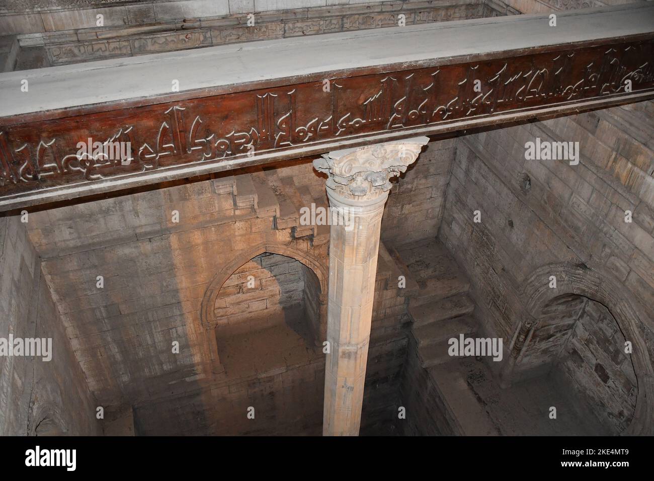 A nilometer, structure for measuring the Nile River´s clarity and water