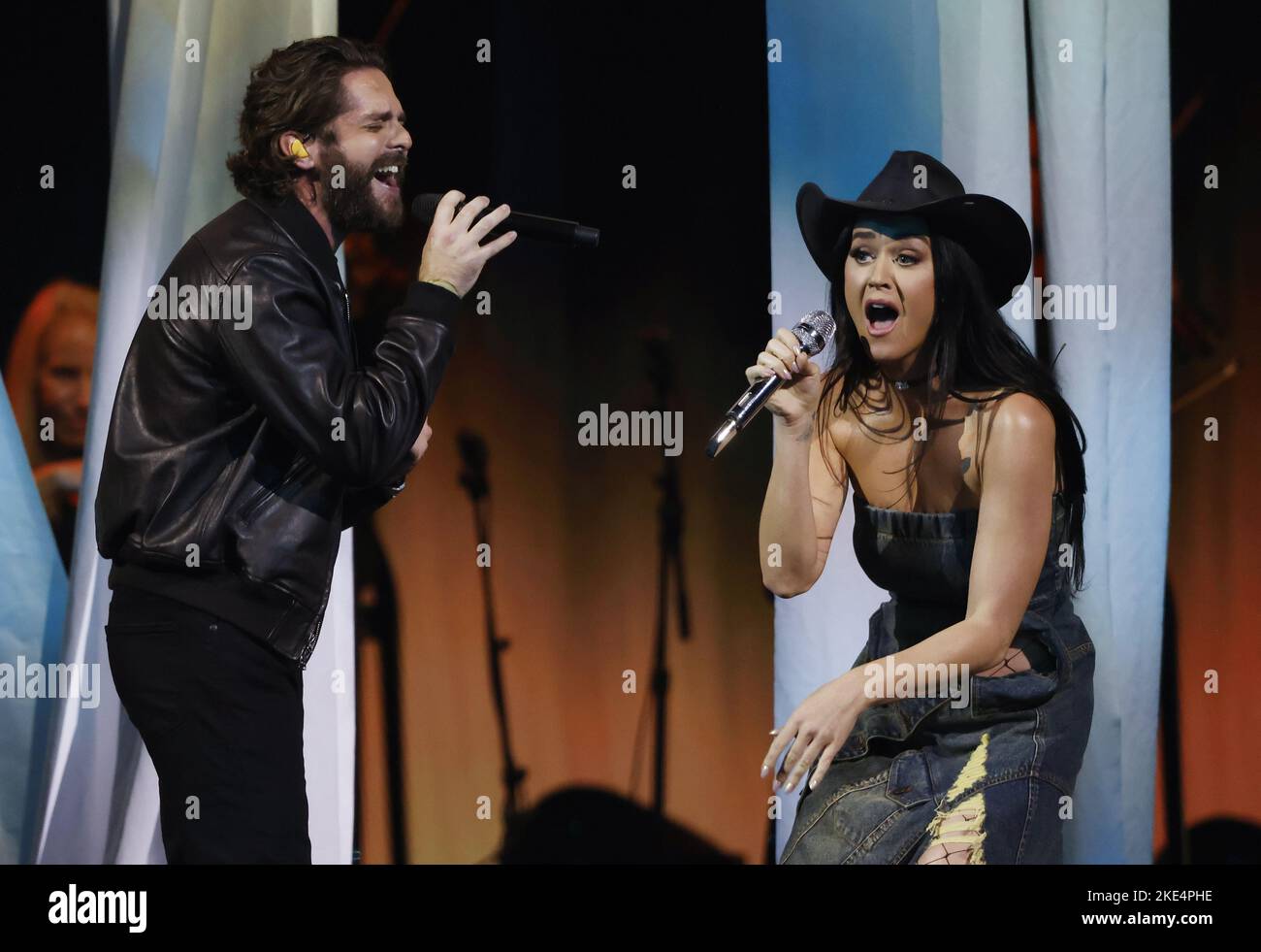 Nashville, United States. 09th Nov, 2022. Katy Perry and Thomas Rett