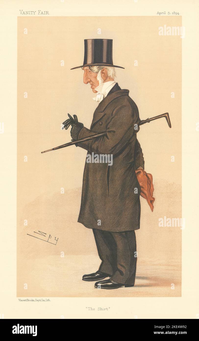 VANITY FAIR SPY CARTOON James Sewell, New College Oxford Warden 'The Shirt' 1894 Stock Photo