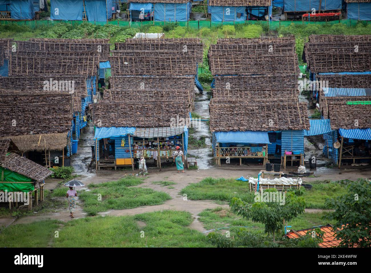 Mae Sot, Thailand. 05th July, 2022. Market store seen inside a