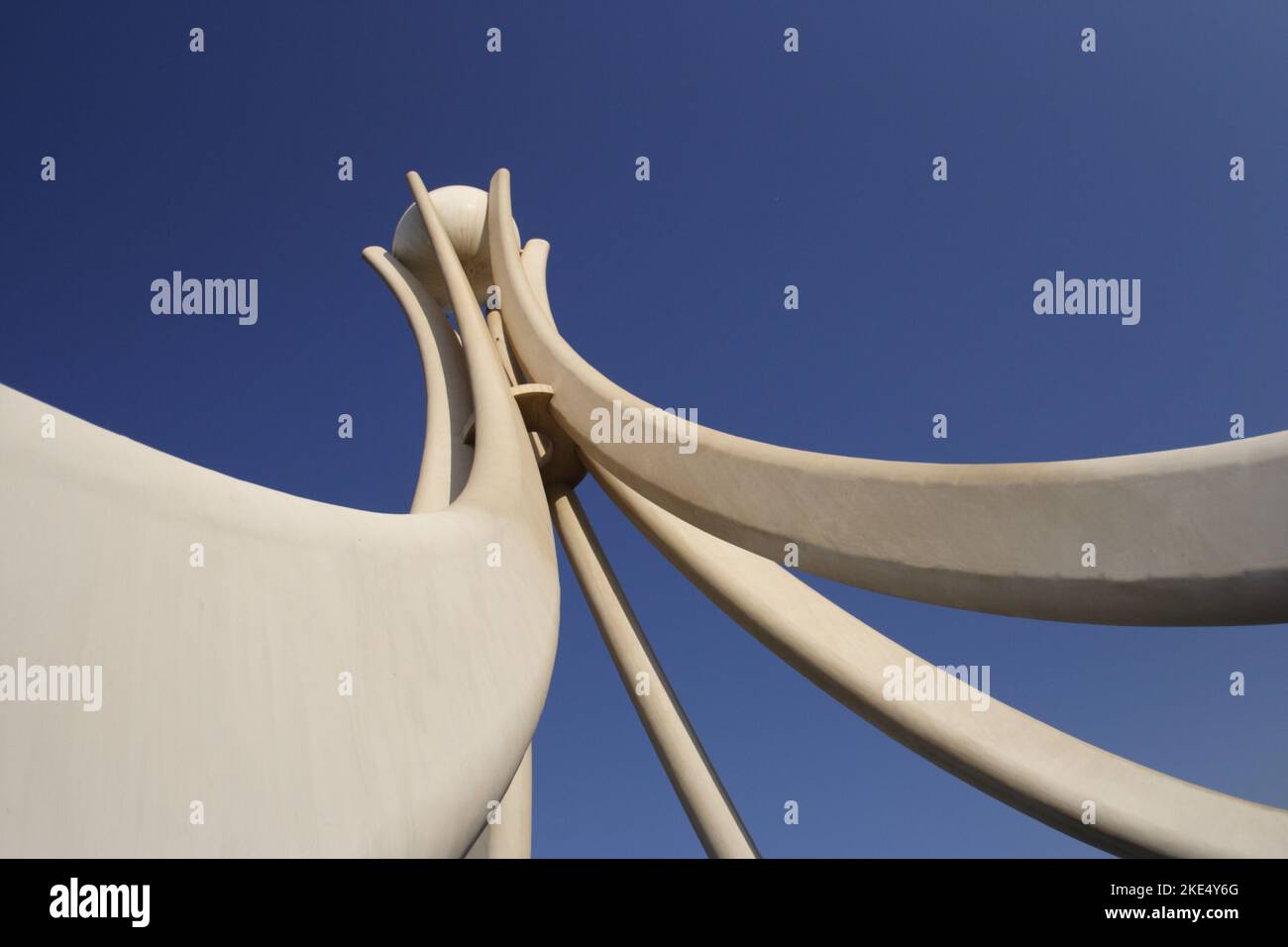 Pearl Monument on the Pearl Roundabout, known as the Lulu Roundabout or GCC Roundabout, demolished in 2011 by the Bahrain authorities, Manama, Bahrain Stock Photo