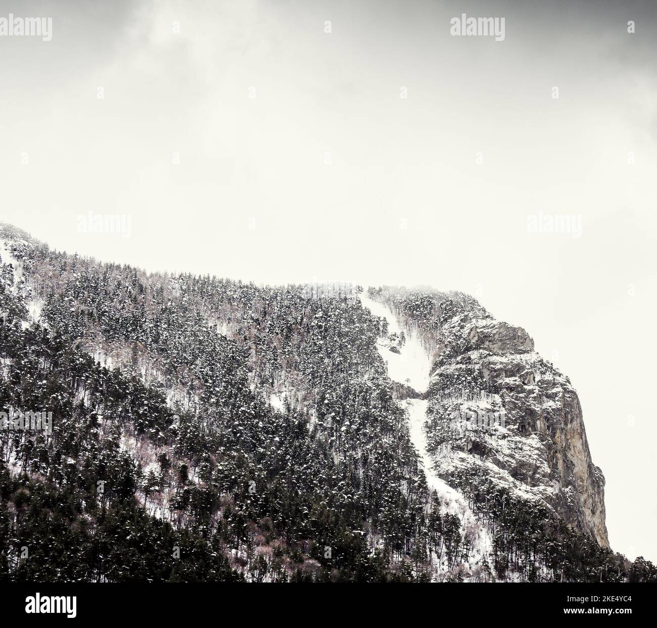 Snow-capped Maritime Alps, Cuneo, Piedmont, Italy Stock Photo