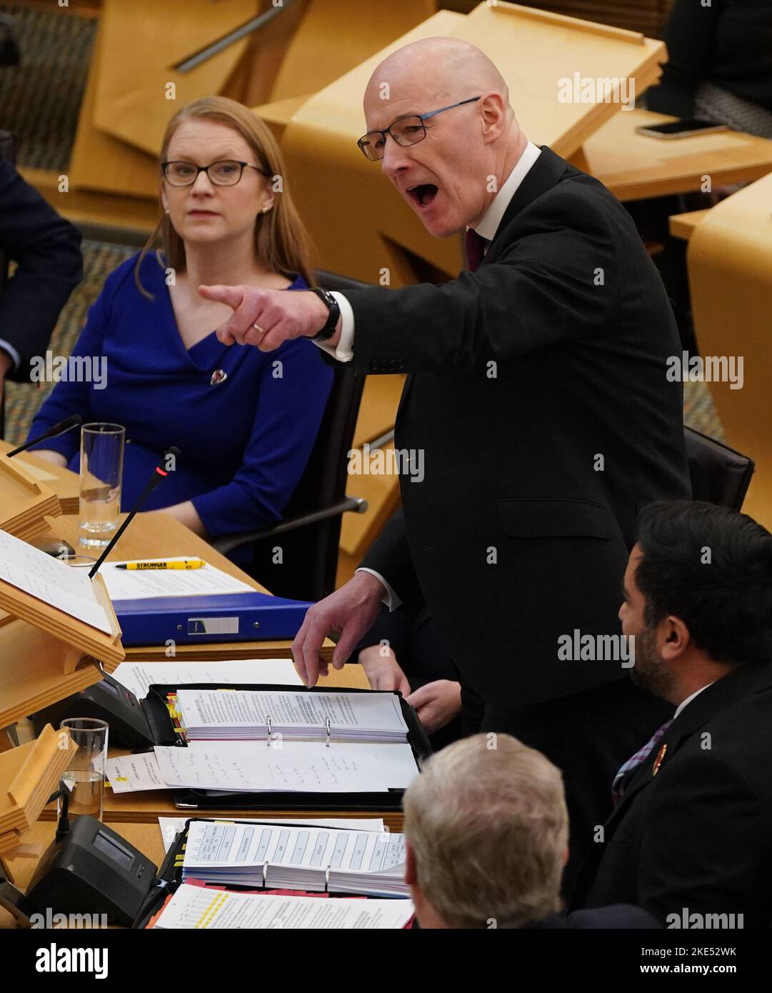Deputy First Minister John Swinney, standing in for First Minister