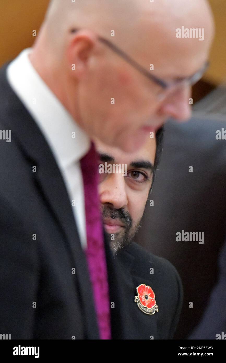 Edinburgh Scotland, UK 10 November 2022. Humza Yousaf , Scottish