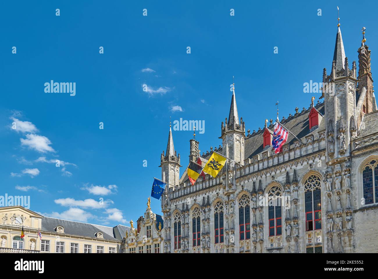 Bruges, Belgium, the Provincial House palace in Burg square Stock Photo