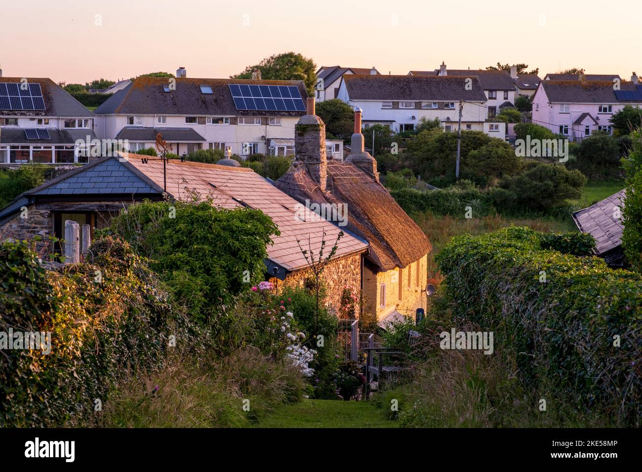 East Prawle, Devon, late afternoon in summer Stock Photo Alamy