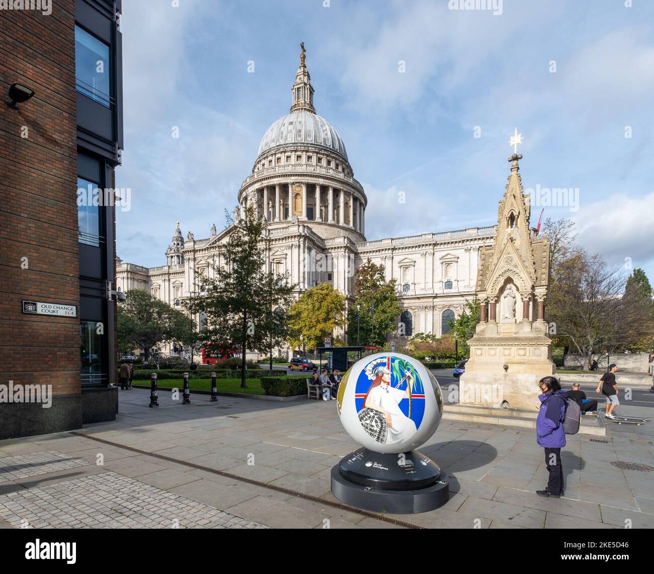 The Let us not globe near St Paul's Cathedral in the World