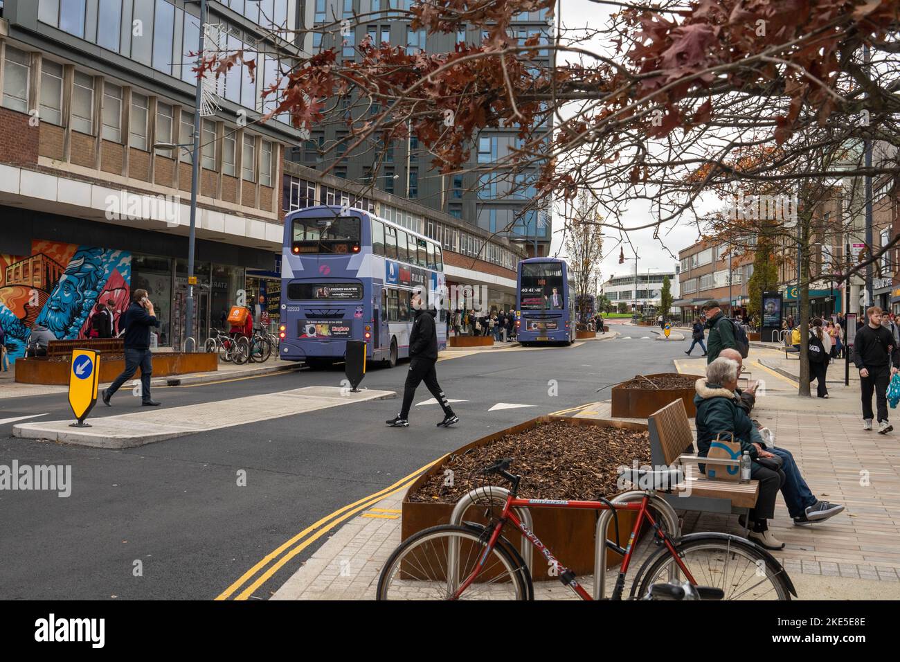 A View Of Saint Stephen’s Street Norwich After Having Major Revamp And ...