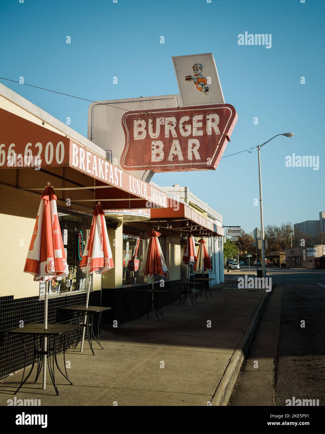 Burger Bar vintage sign, Bristol, Virginia Stock Photo