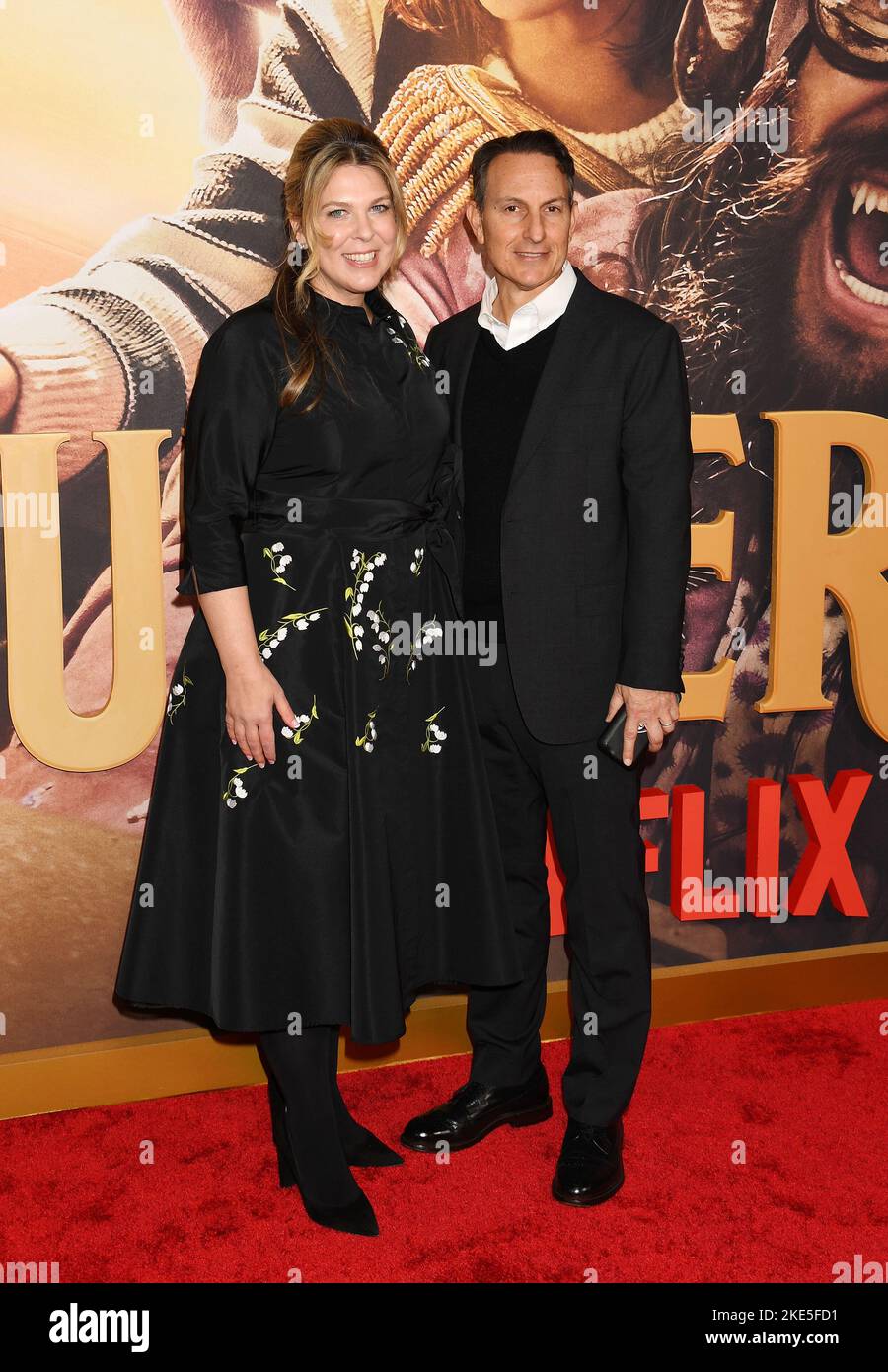 CENTURY CITY, CA - NOVEMBER 09: (L-R) Kira Goldberg and Ori Marmur attend the Los Angeles Premiere of Netflix's 'Slumberland' at AMC Century City 15 o Stock Photo