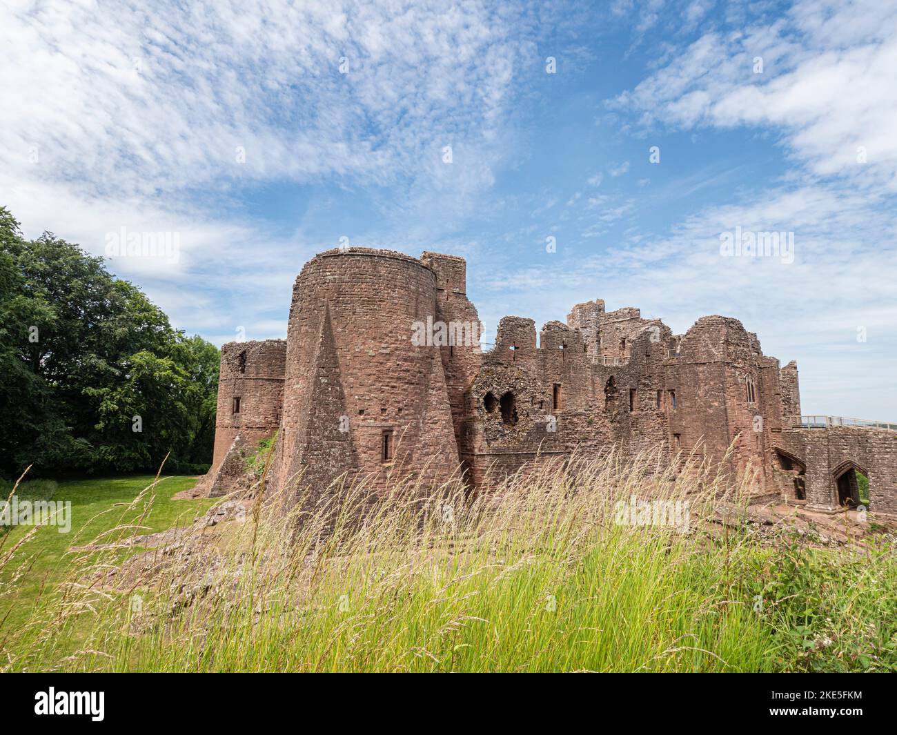 Goodrich Castle, Goodrich, Ross-on-Wye, Herefordshire, England Stock Photo