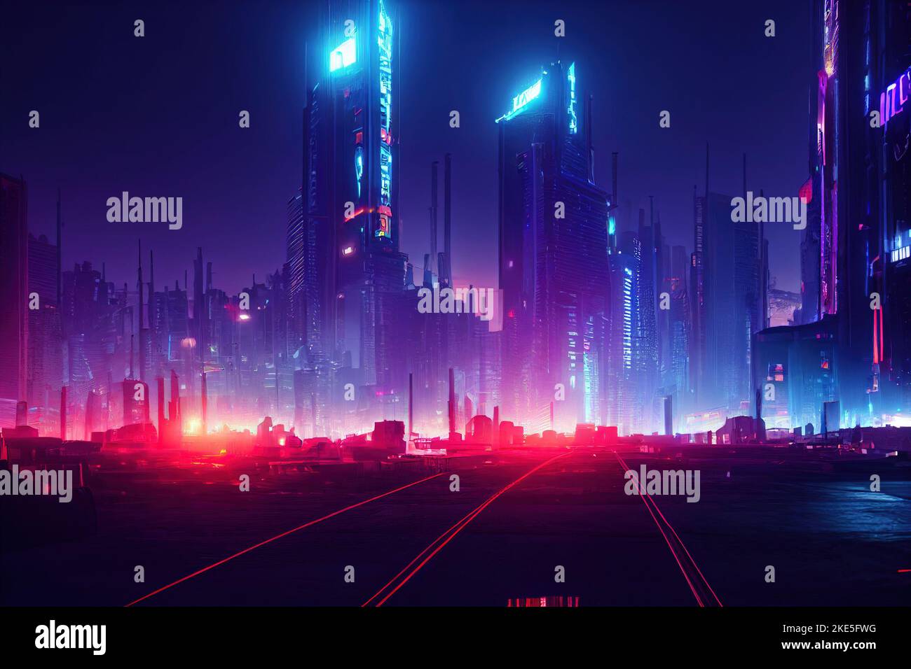 4K, cyberpunk, cyber city, futuristic city, artwork, futuristic, skyscraper