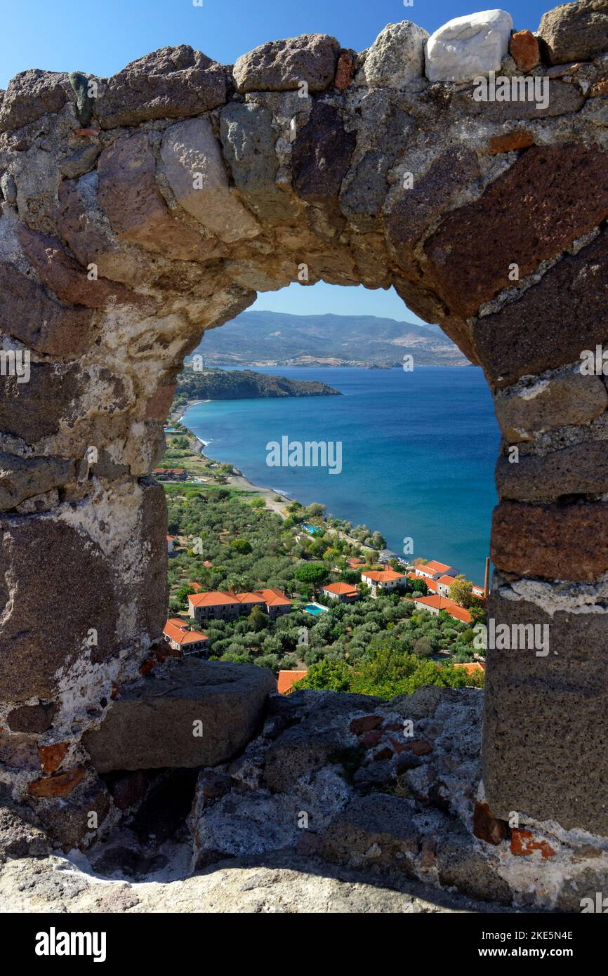 Molyvos Castle, Molyvos or Mithymna, Lesbos, Northern Aegean Islands