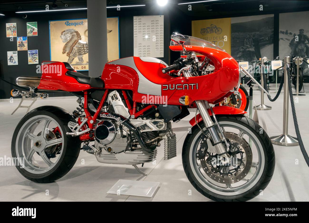 Ducati MH 900 EVO.Motorcycle .year: 2000. Italy.Museum.Canillo.Andorra Stock Photo