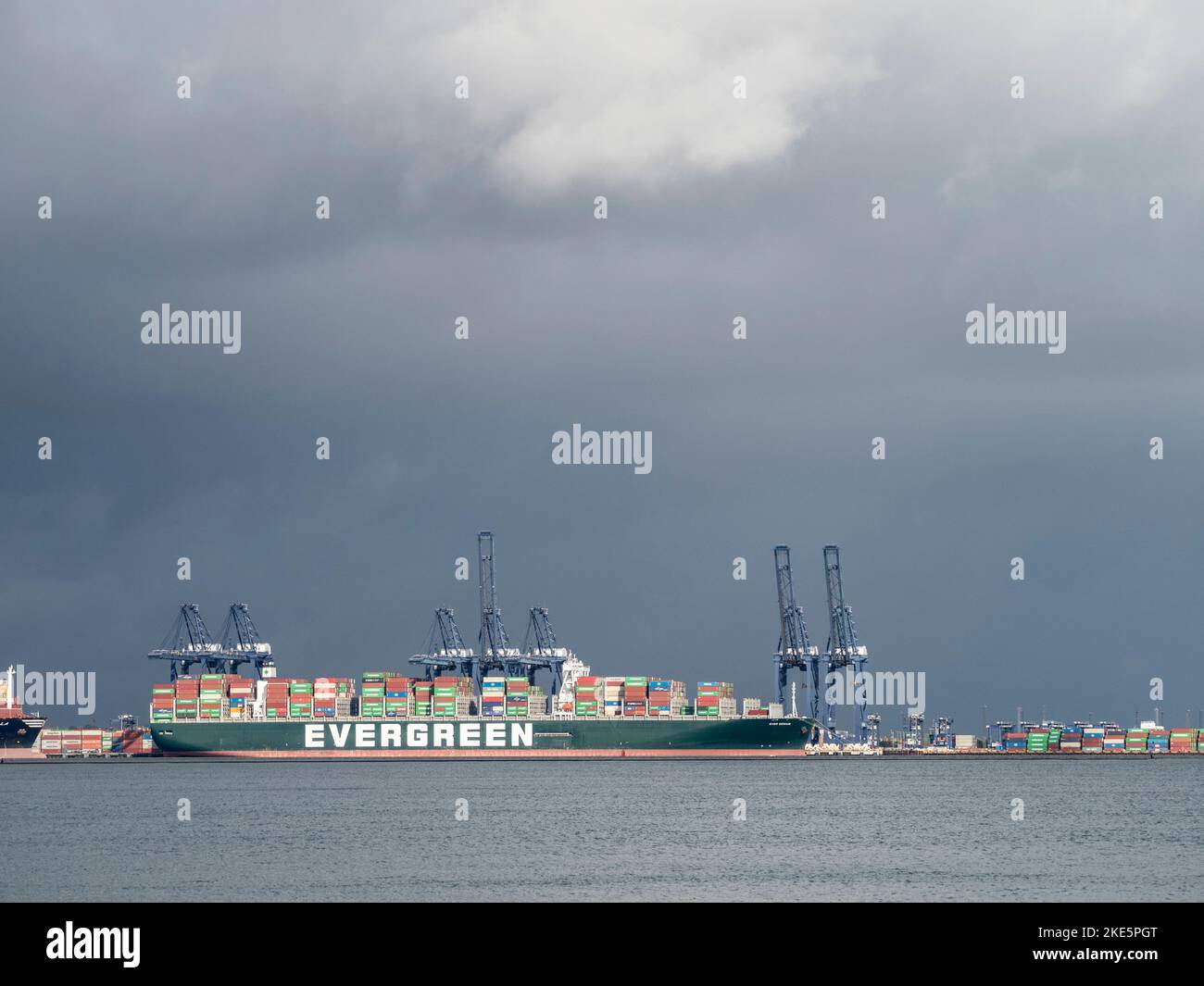 Container ship stormy sea hi-res stock photography and images - Alamy