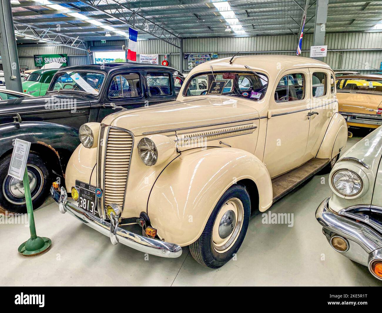A 1937 Dodge Wagon on Display at the National Transport Museum Stock Photo