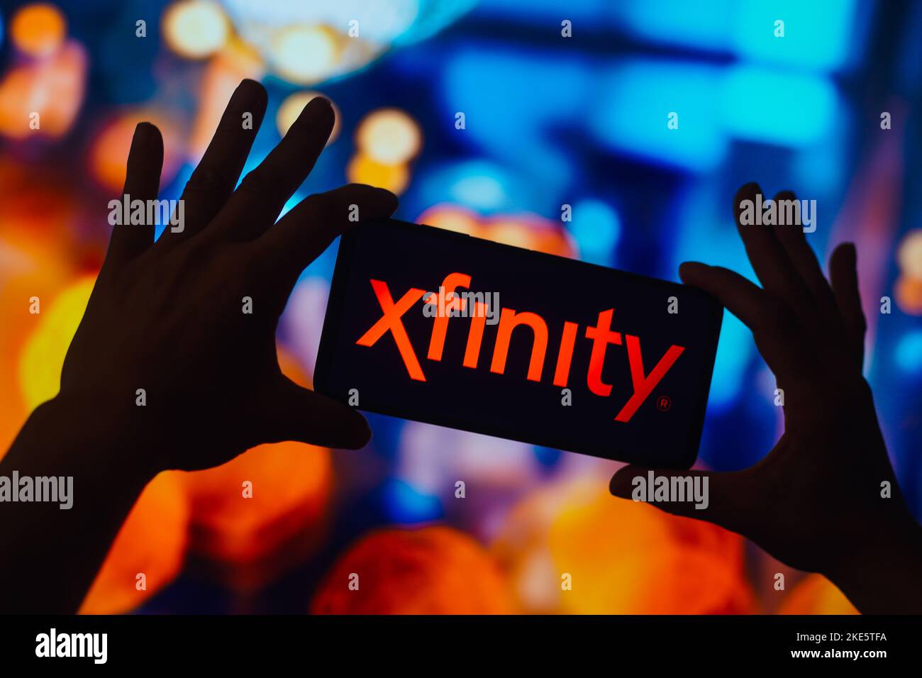 Brazil. 10th Nov, 2022. In this photo illustration, the Xfinity logo is displayed on a smartphone screen. (Photo by Rafael Henrique/SOPA Images/Sipa USA) Credit: Sipa USA/Alamy Live News Stock Photo
