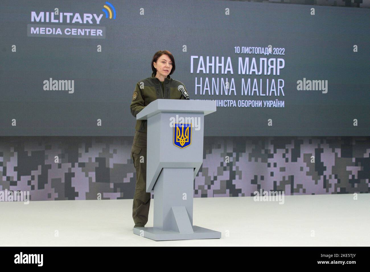 Non Exclusive Kyiv Ukraine November 10 2022 Deputy Minister Of Defence Of Ukraine Hanna 1208