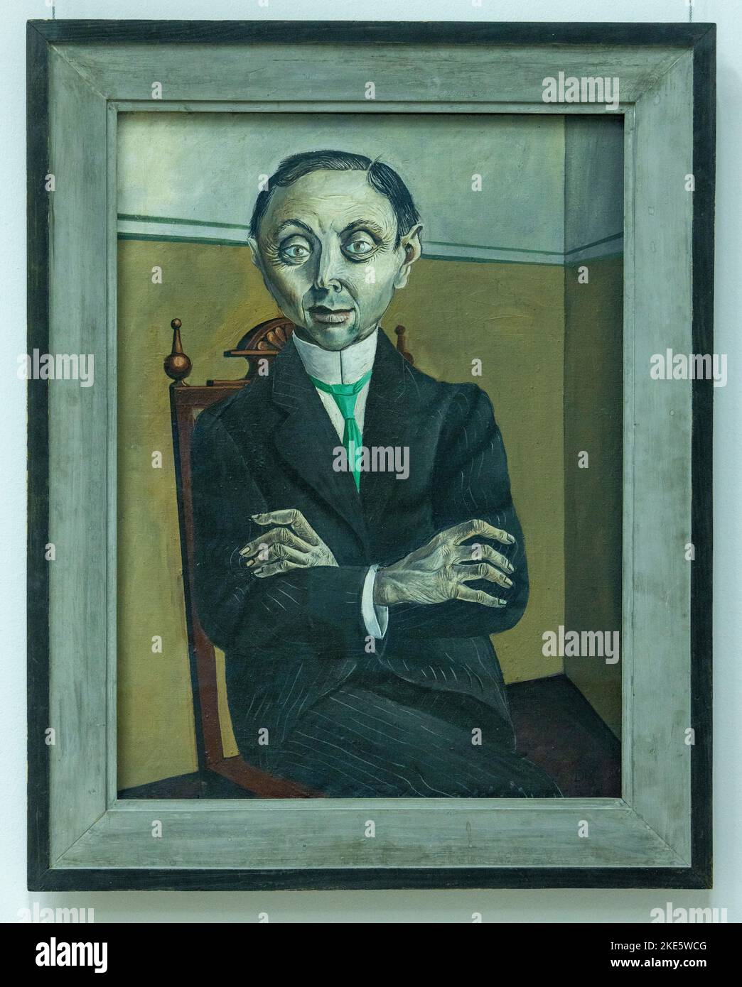 Otto Dix, portrait of Dr. Paul Ferdinand Schmidt, 1921, Staatsgalerie Stuttgart, Germany Stock Photo