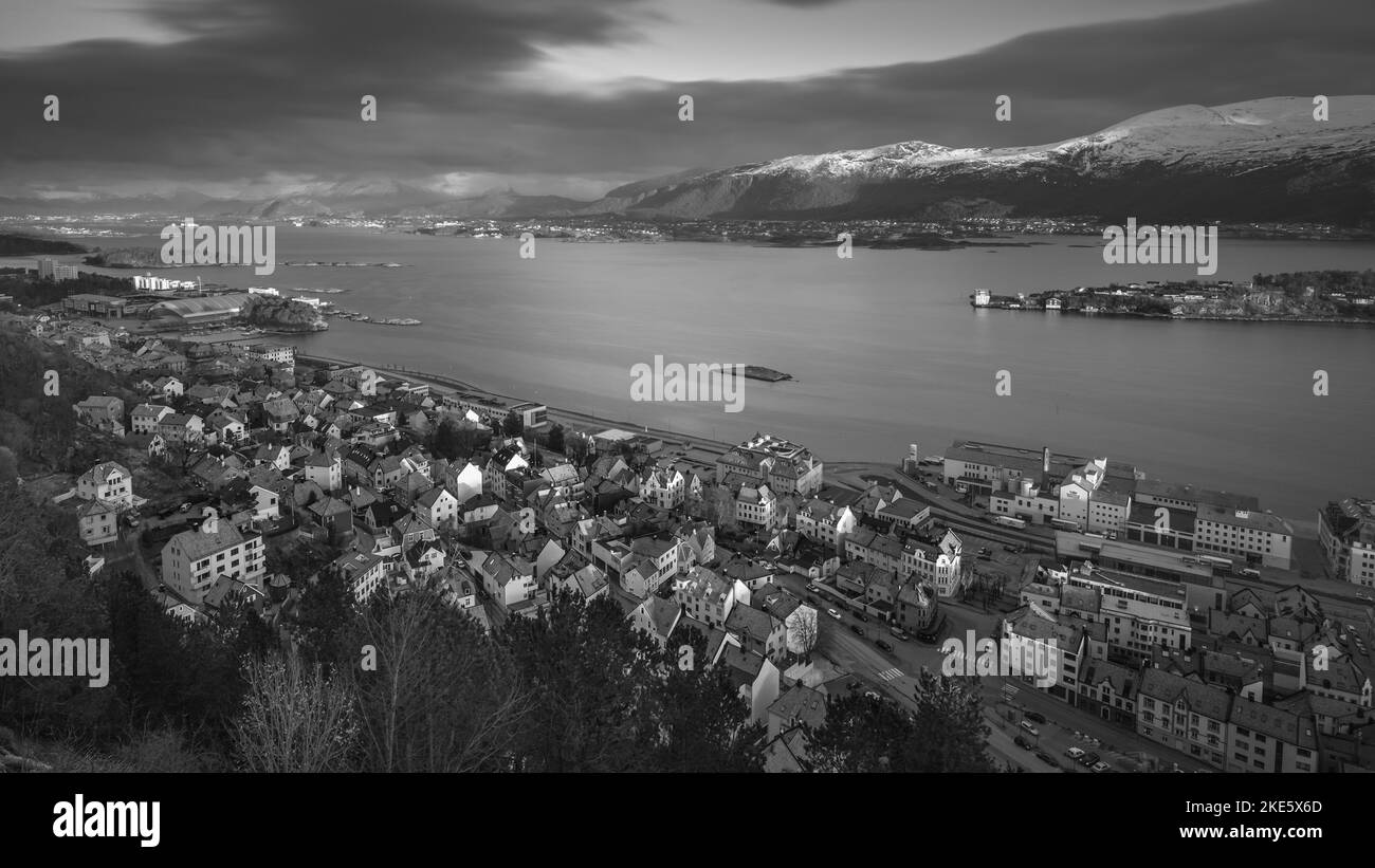 City ålesund in norway Black and White Stock Photos & Images - Alamy