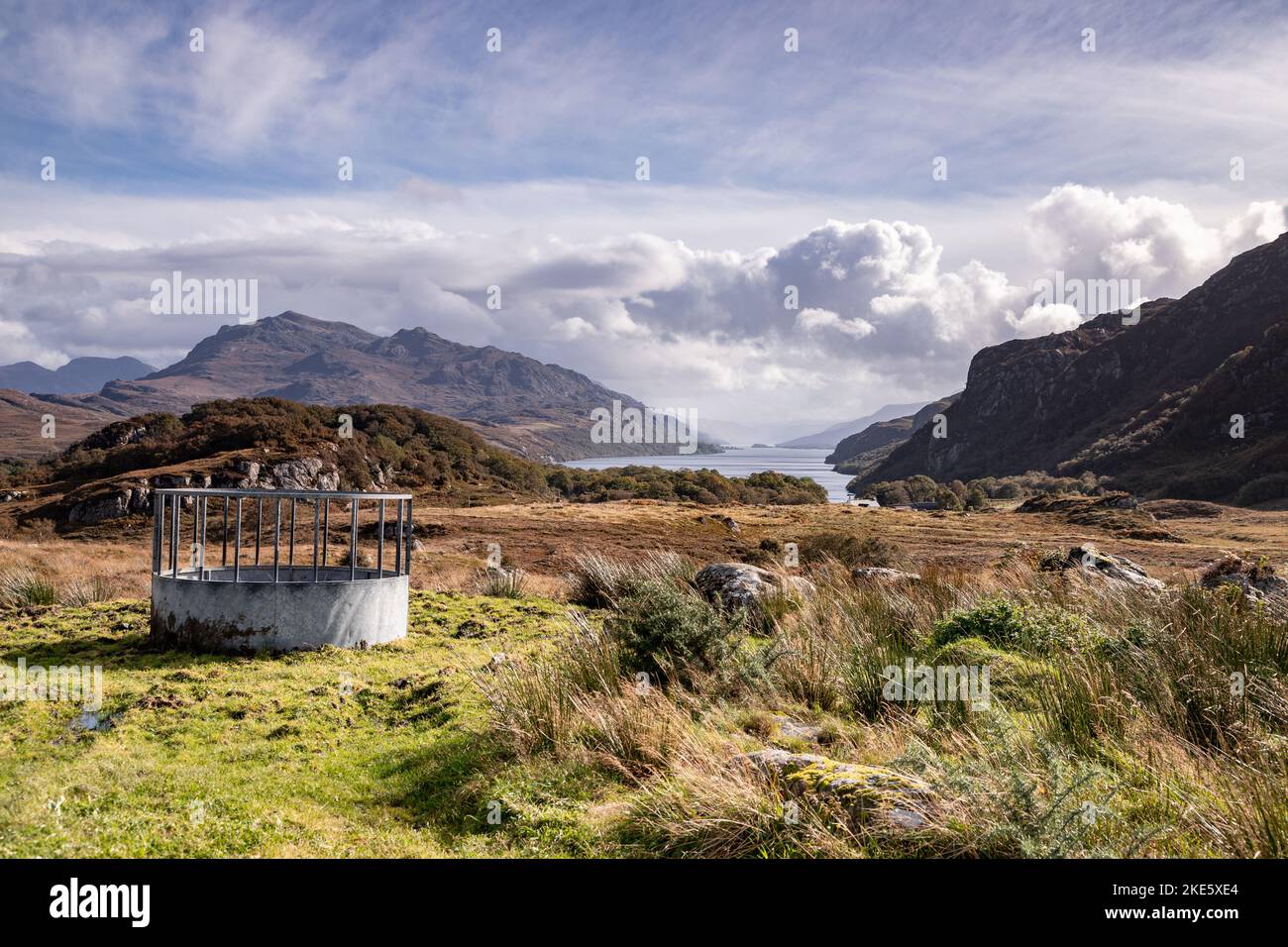 Loch Maree in the highlands of Scotland Stock Photo