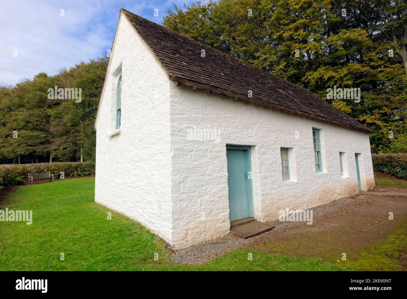 Pen-Rhiw Chapel, St Fagans National History Museum/Amgueddfa Werin Cymru, Cardiff, South Wales. Stock Photo