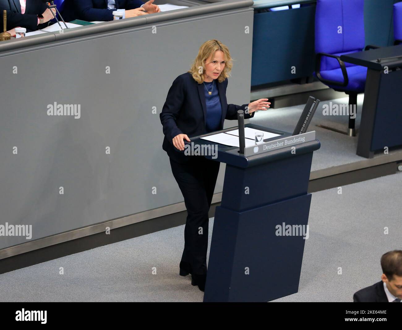 Berlin, Germany, November 9, 2022. Steffi Lemke, Federal Minister for ...