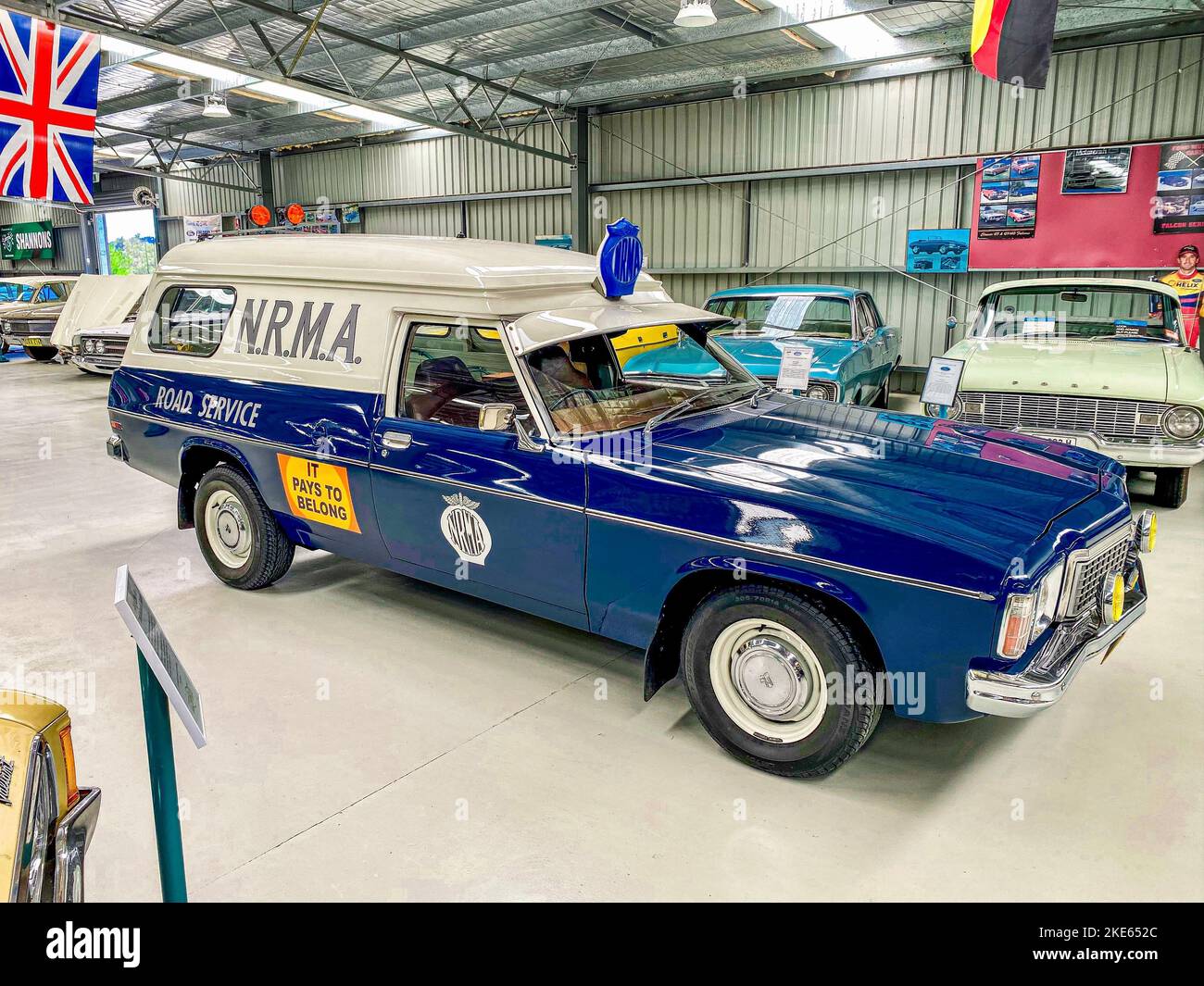 The WB NRMA Holden Panel Van on Display at the National Transport