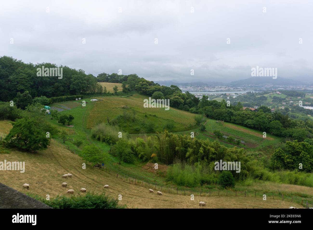 Rural farm on the French Spanish border Stock Photo Alamy