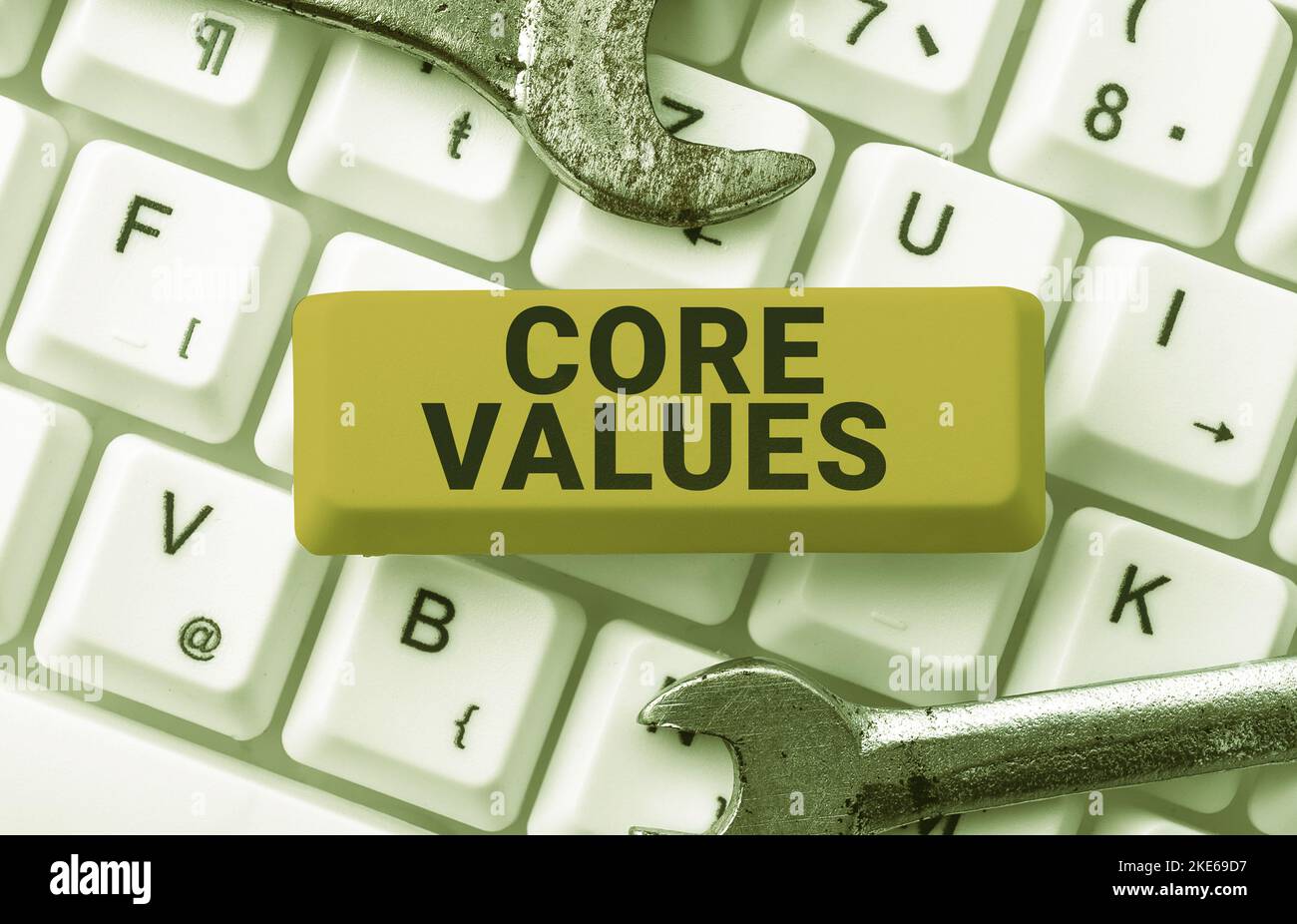 Hand Writing Values Handwriting text Core Values. Business concept principles which guide ...