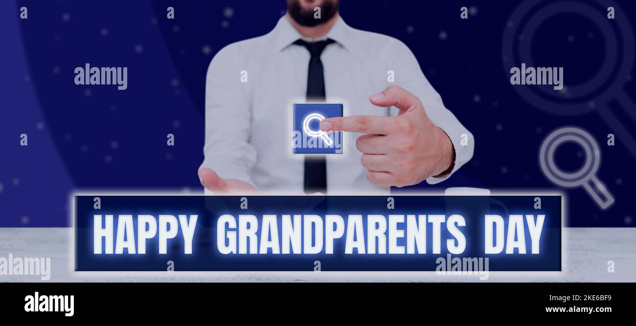 Inspiration showing sign Happy Grandparents Day. Word for Older Persons