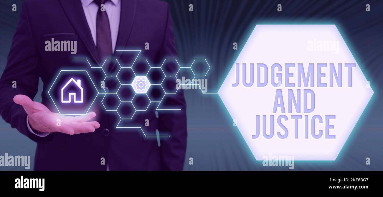 Conceptual caption Judgement And Justice. Concept meaning law court
