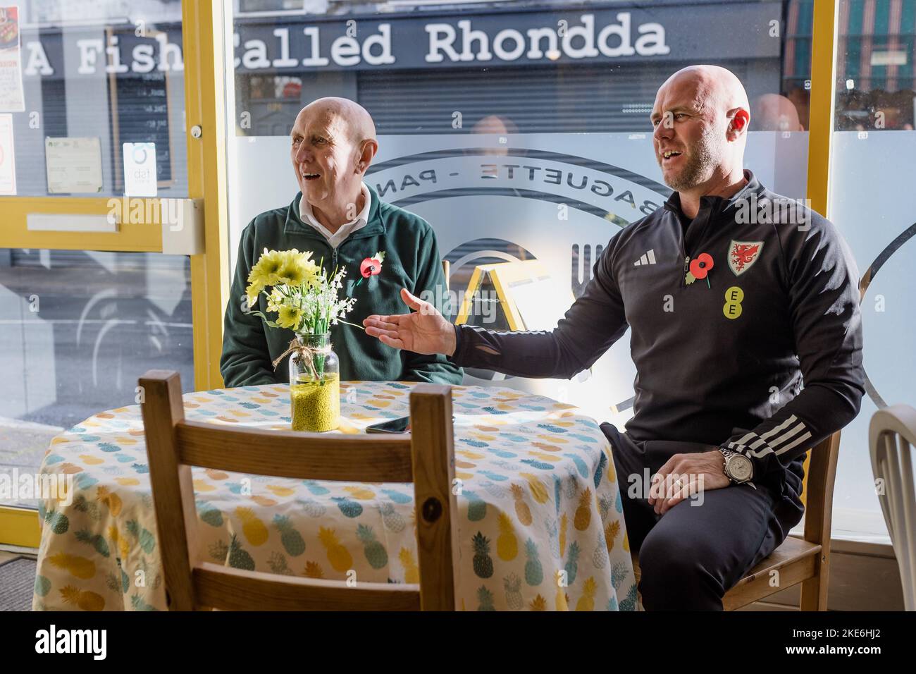 RHONDDA, WALES 09 NOVEMBER 2022 Wales’ Head Coach Robert Page and