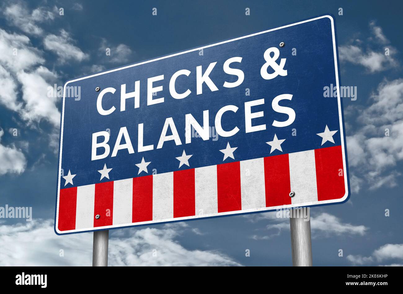 Checks and Balances - Separation of Powers Stock Photo