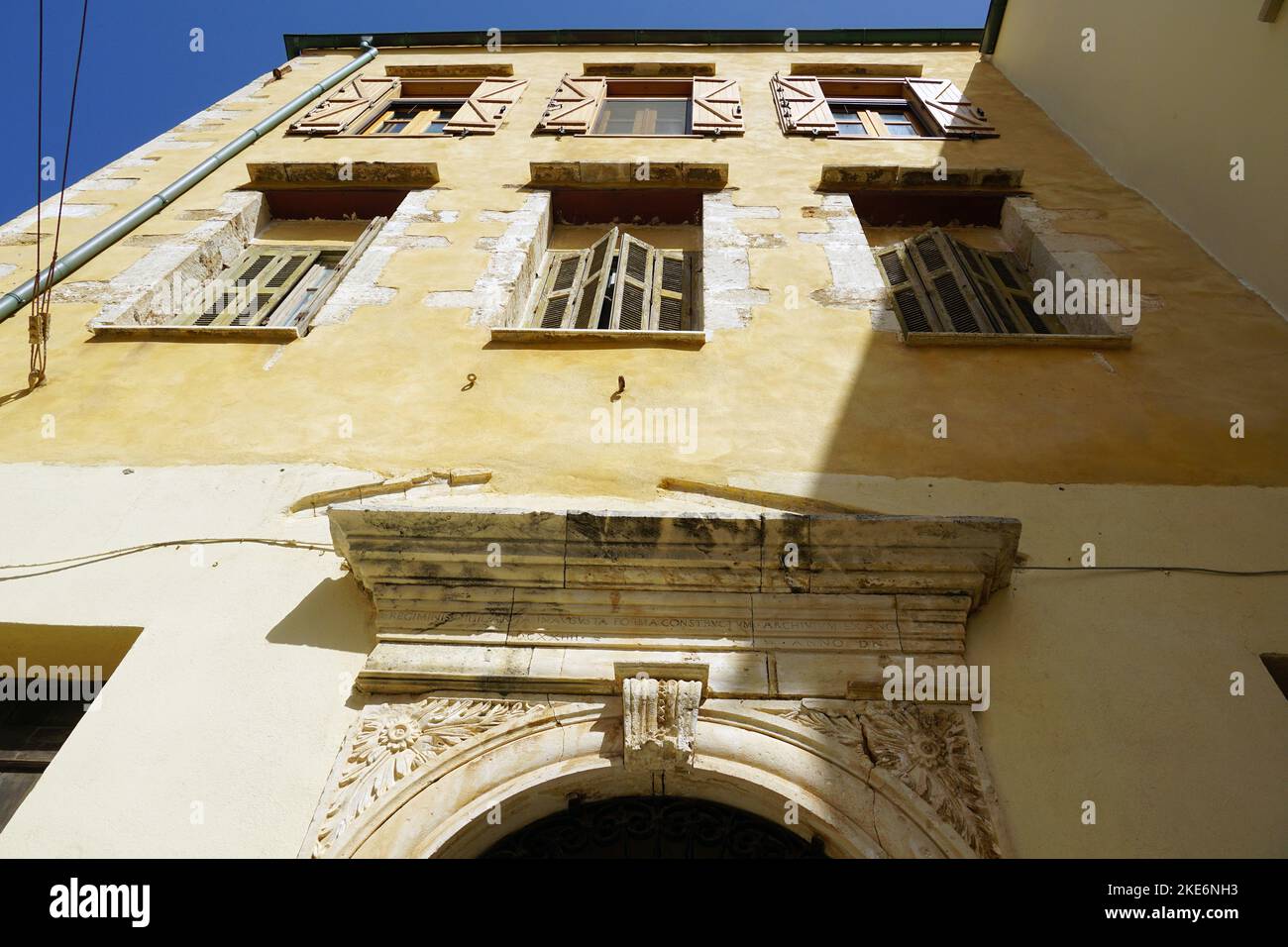 Downtown, Chania, Hania, Crete, Greece, Europe Stock Photo - Alamy