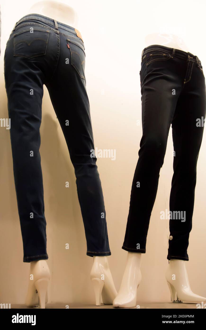Jeans on Display to Promote Sales Stock Photo Alamy