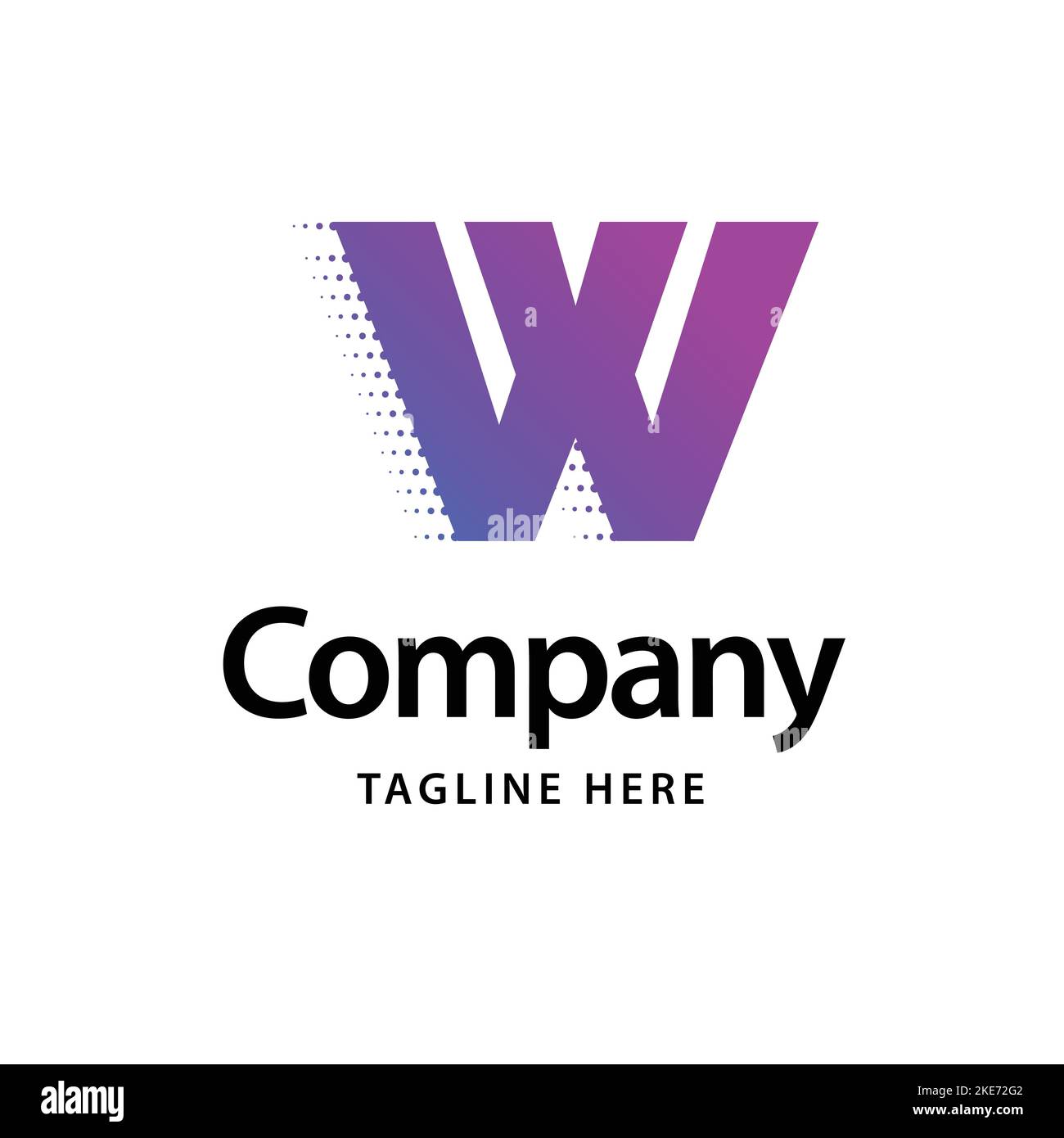 Purple w letter Stock Vector Images - Alamy