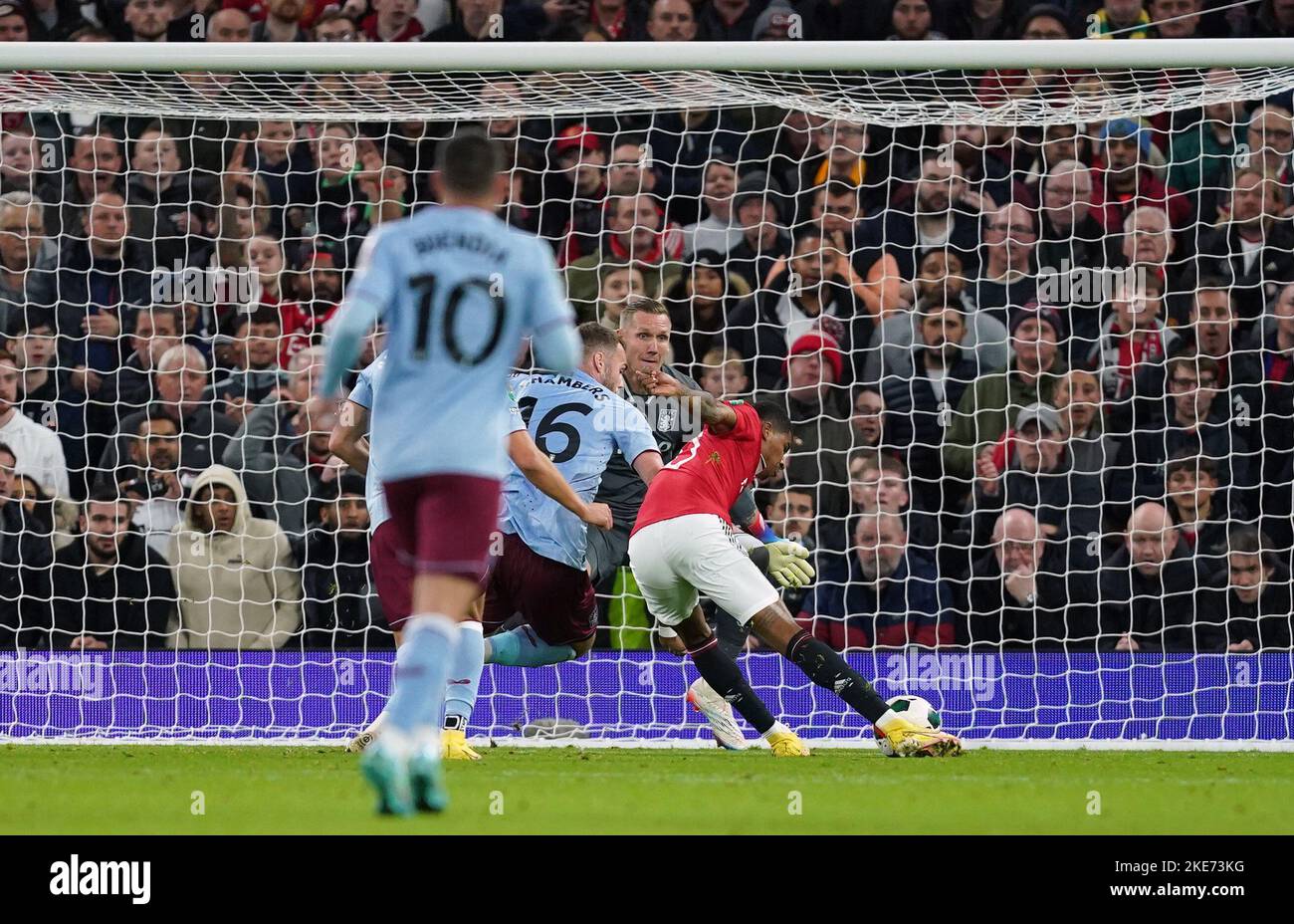 Marcus Rashford Side Manchester United's Marcus Rashford scores their side's second goal of ...