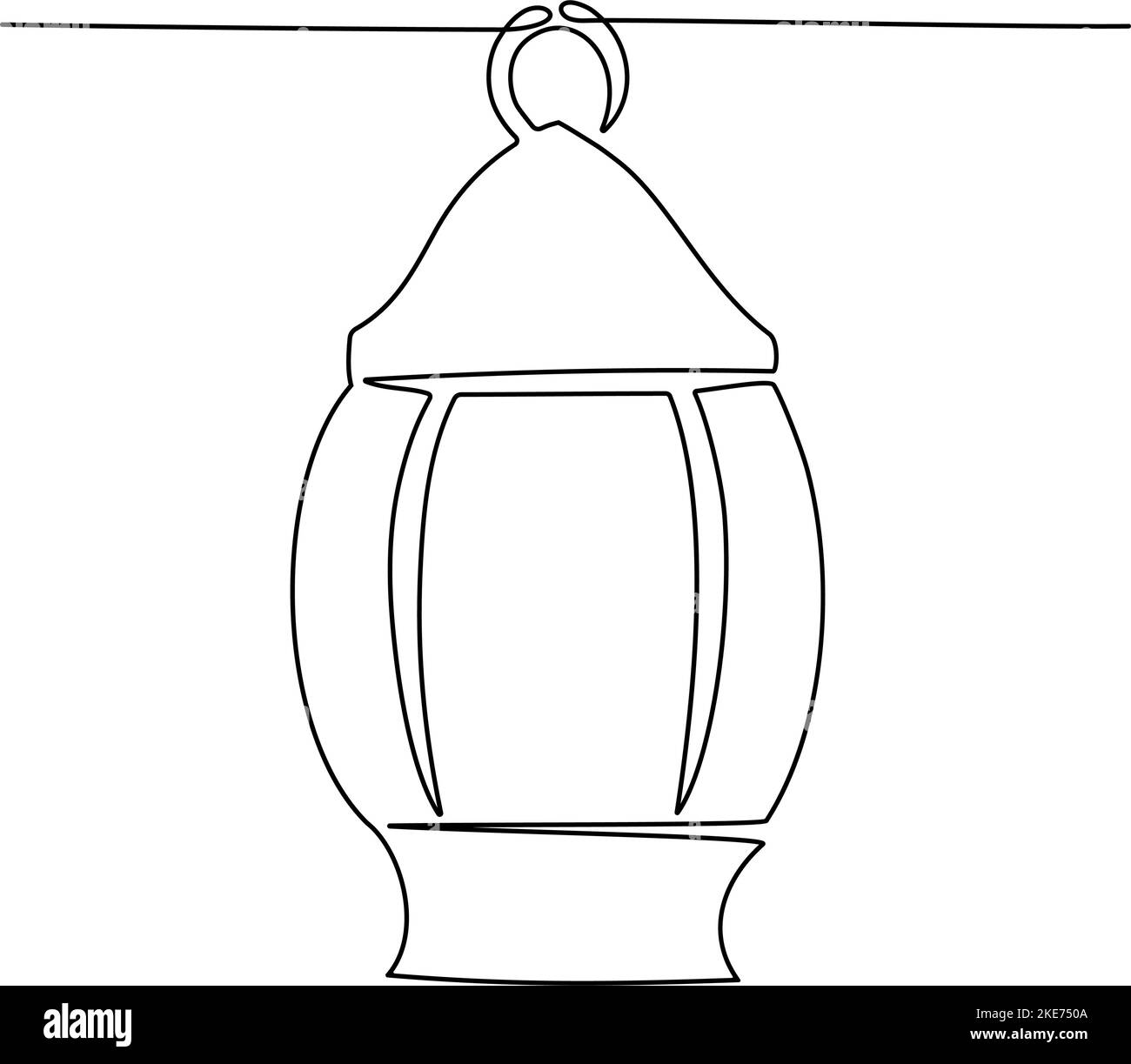 ramadan lantern line art