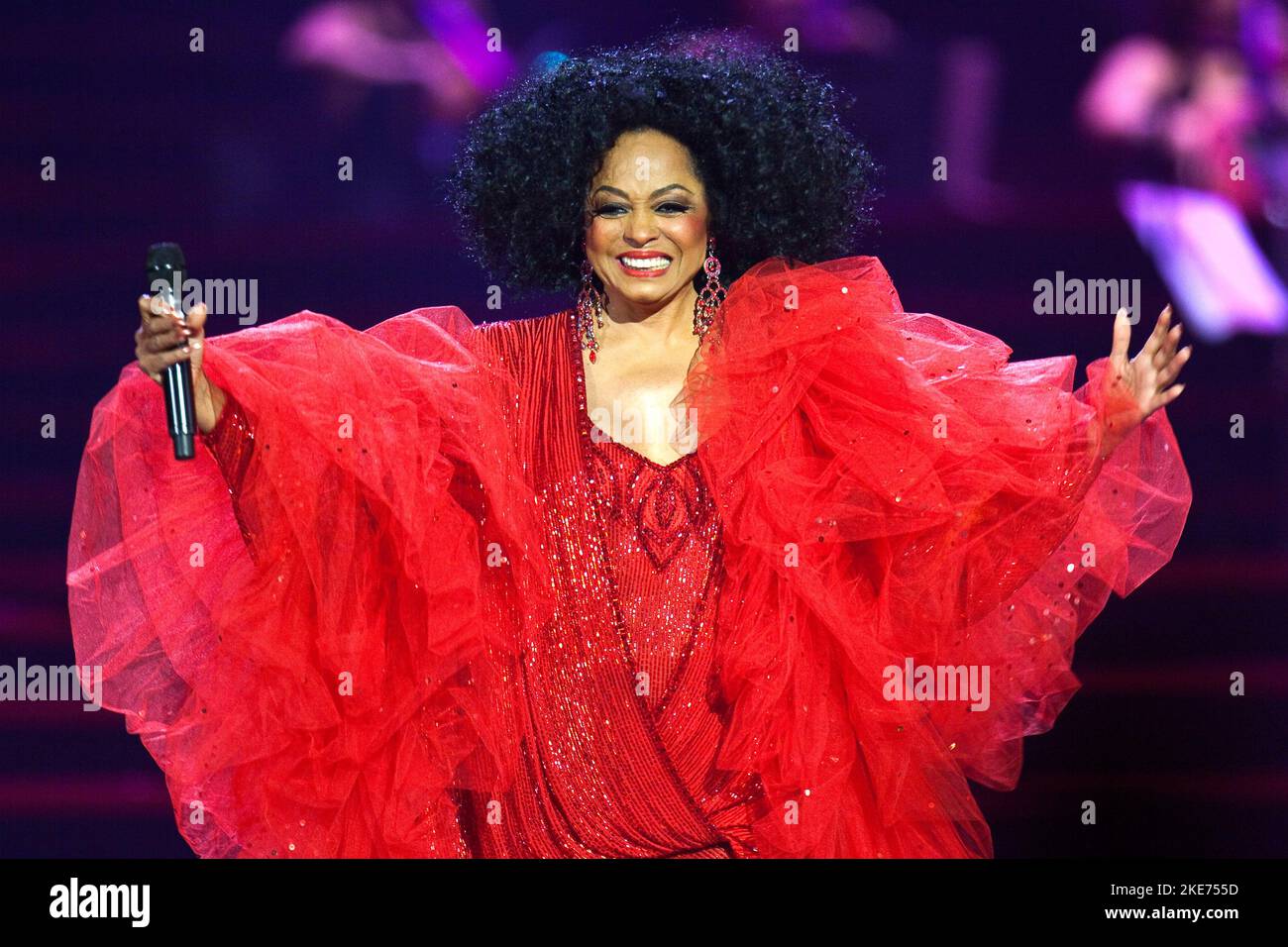 Concert of Diana Ross in Het Geldedome. Arnhem Netherlands. The concert