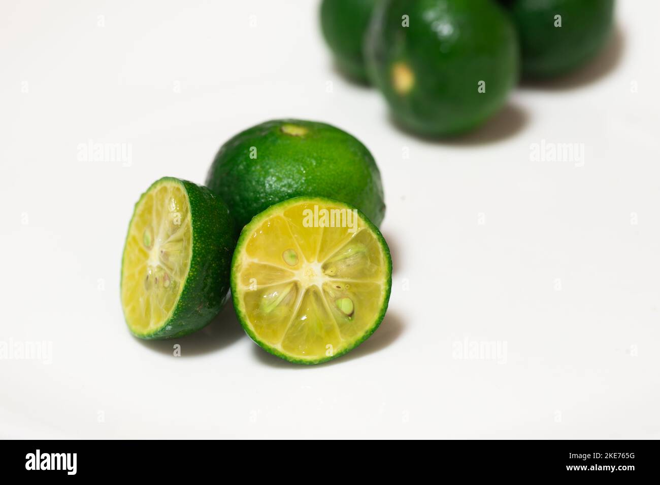 Calamansi - Philippines' smallest citrus fruit also known as the Philippine lime or lemon Stock Photo