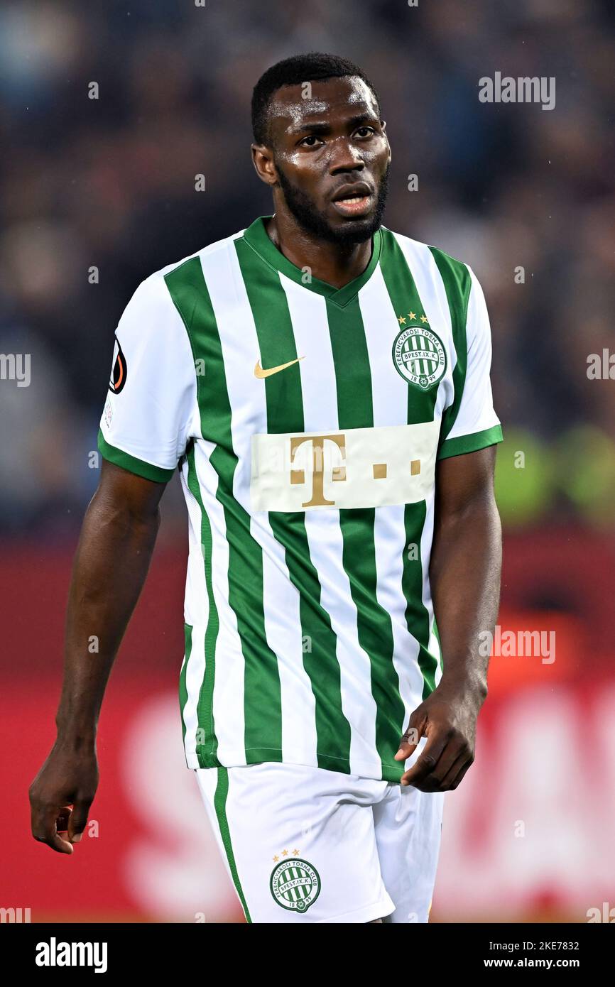 TRABZON - Anderson Esiti of Ferencvaros TC during the UEFA Europa League  Group H match between Trabzonspor AS and Ferencvaros at Senol Gunes Stadium  on November 3, 2022 in Trabzon, Turkey. ANP