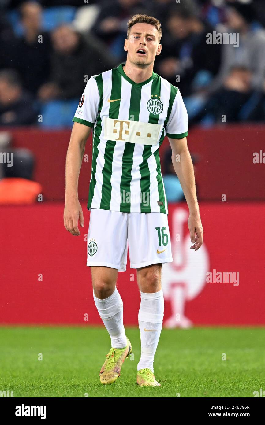 TRABZON - Mats Knoester of Ferencvaros TC during the UEFA Europa League  Group H match between Trabzonspor AS and Ferencvaros at Senol Gunes Stadium  on November 3, 2022 in Trabzon, Turkey. ANP