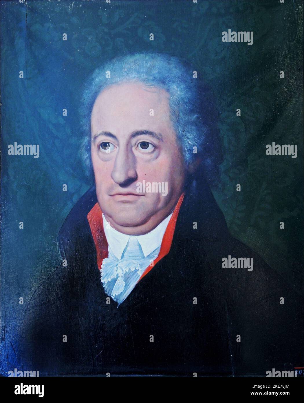 Portrait of Johann Wolfgang von Goethe by Ferdinand Jagemann, 1806, Johann Wolfgang von Goethe (1749 – 1832) German poet, playwright and novelist Stock Photo
