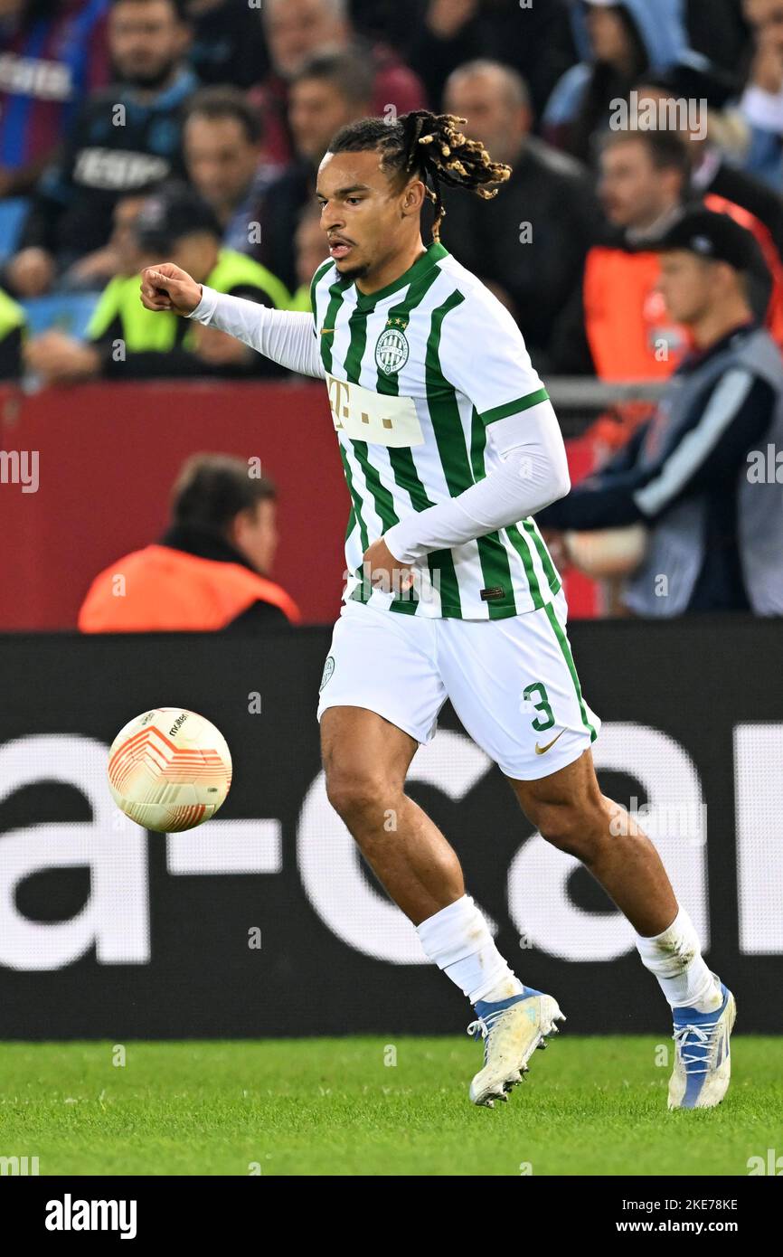 TRABZON - Samy Mmaee of Ferencvaros TC during the UEFA Europa League Group  H match between Trabzonspor AS and Ferencvaros at Senol Gunes Stadium on  November 3, 2022 in Trabzon, Turkey. ANP