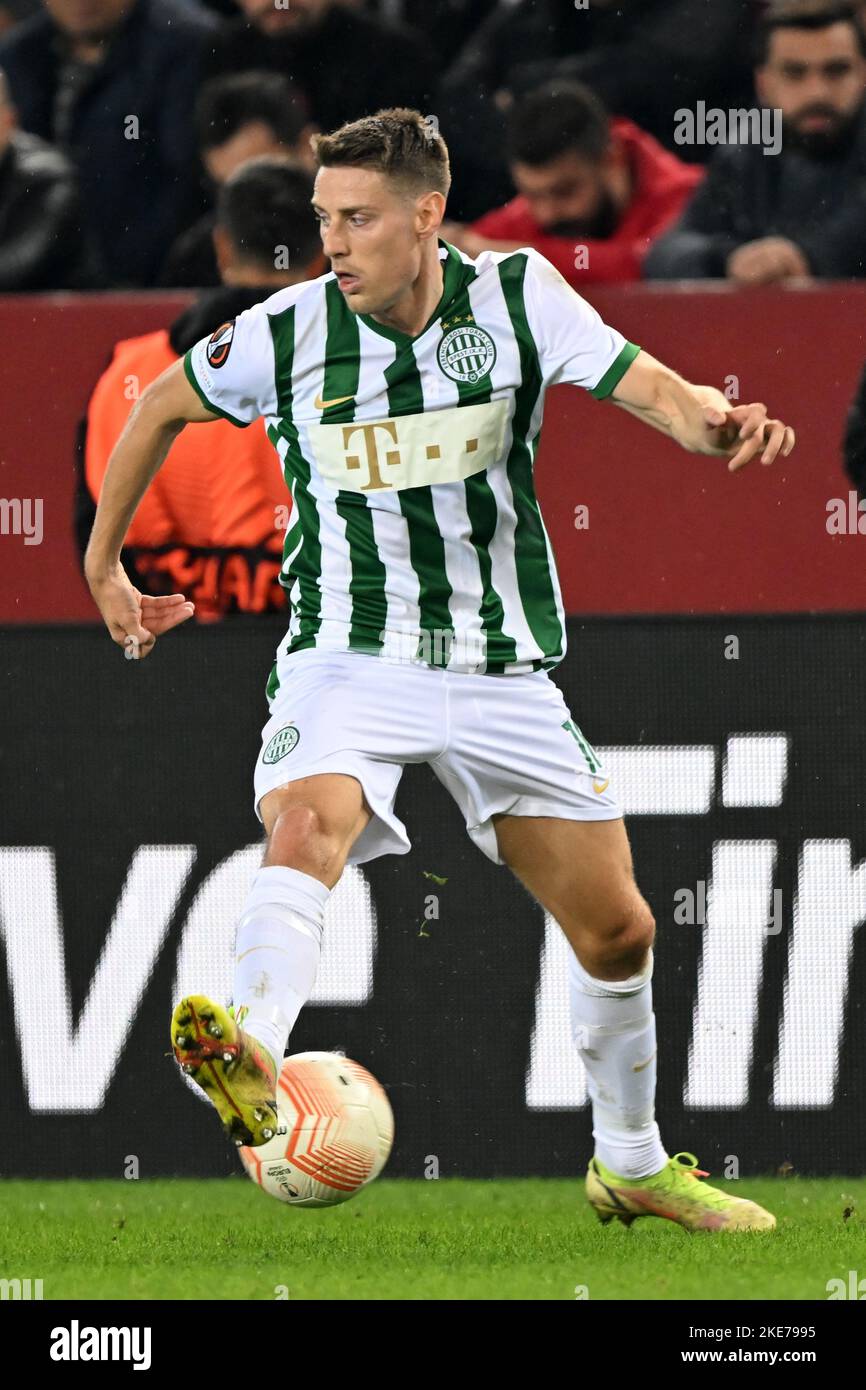 TRABZON - Anderson Esiti of Ferencvaros TC during the UEFA Europa League  Group H match between Trabzonspor AS and Ferencvaros at Senol Gunes Stadium  on November 3, 2022 in Trabzon, Turkey. ANP